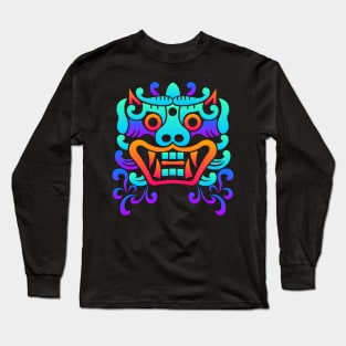 Trippy Psychedelic Chinese Dragon Long Sleeve T-Shirt